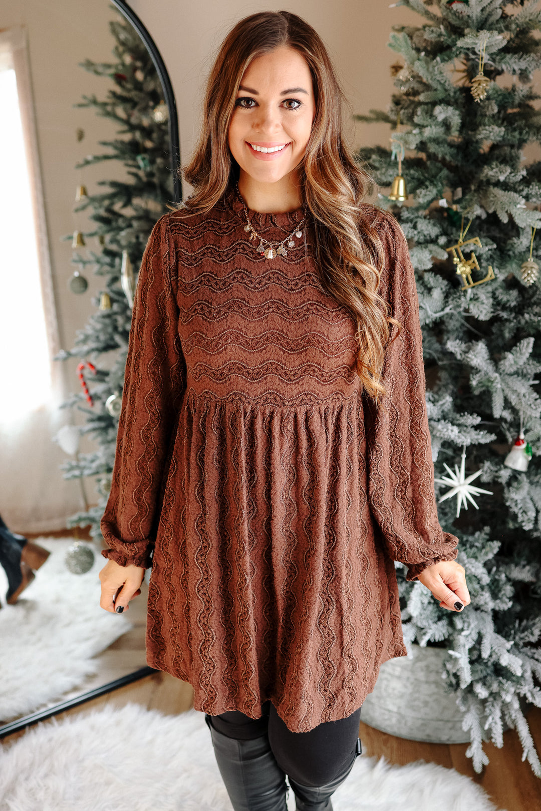 Cora Brushed Lace Dress