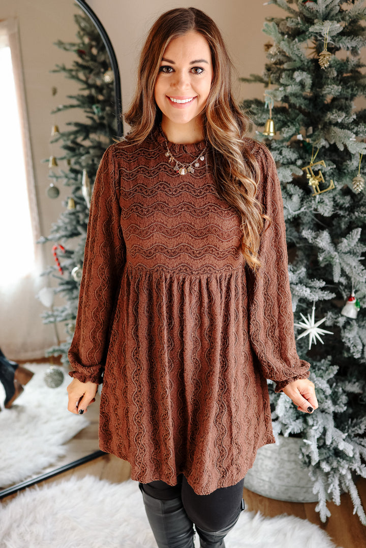 Cora Brushed Lace Dress