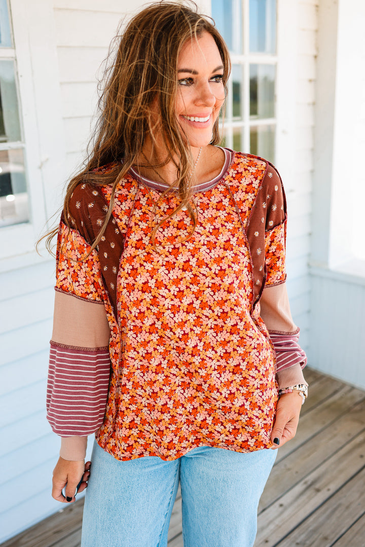 Lennon Floral Patchwork Top