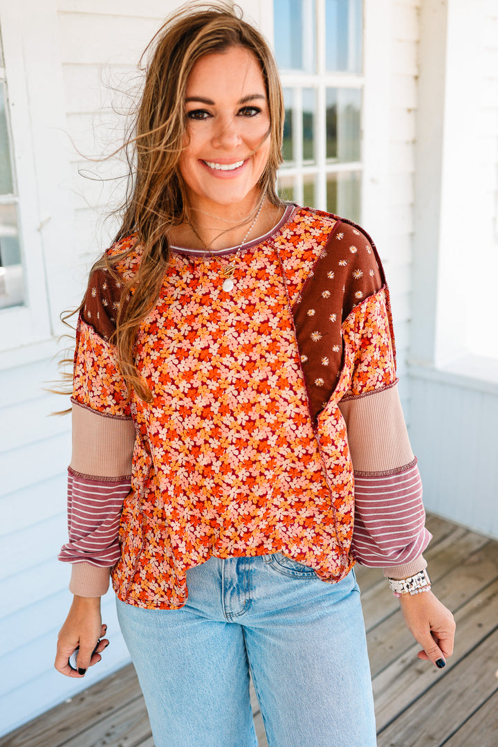 Lennon Floral Patchwork Top