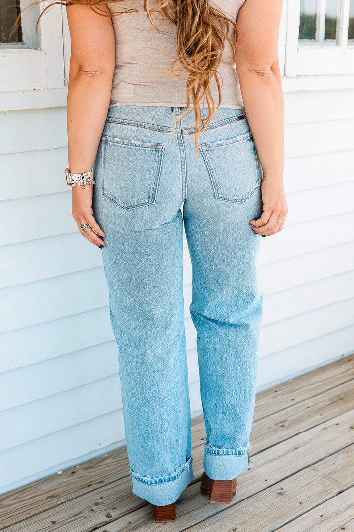 KANCAN: Orbit 90's Relaxed Straight Cuffed Jean