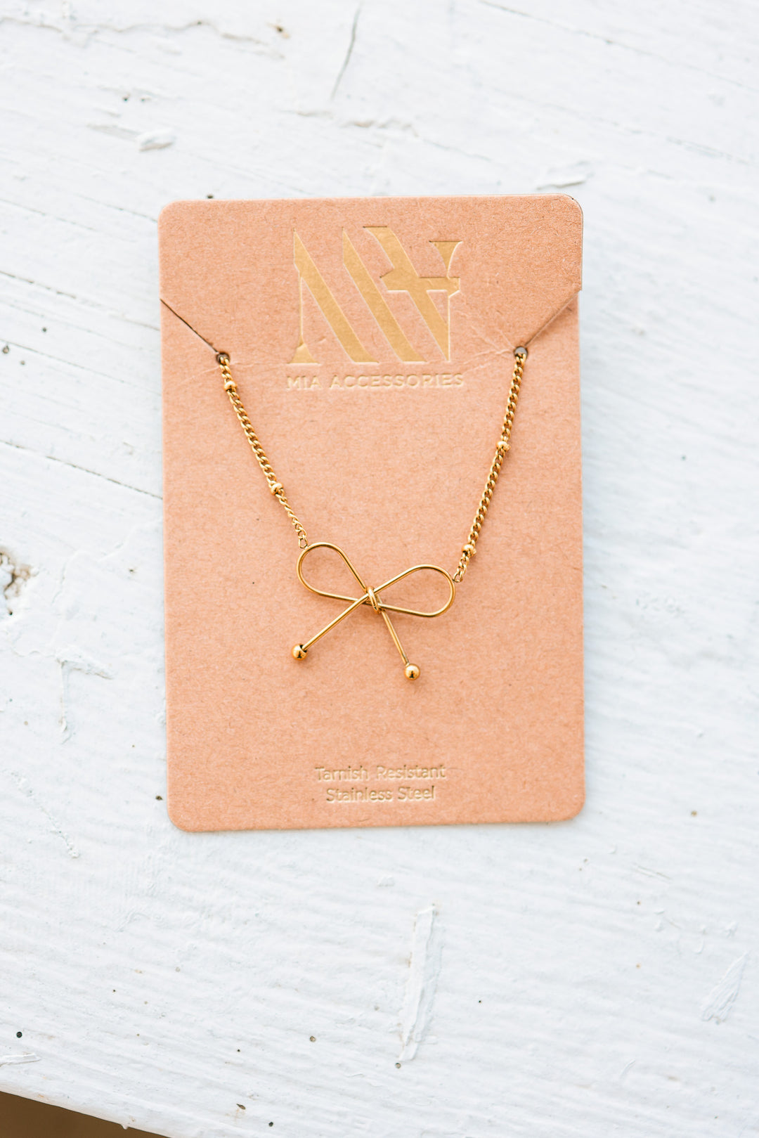 Dainty Bow Chain Necklace