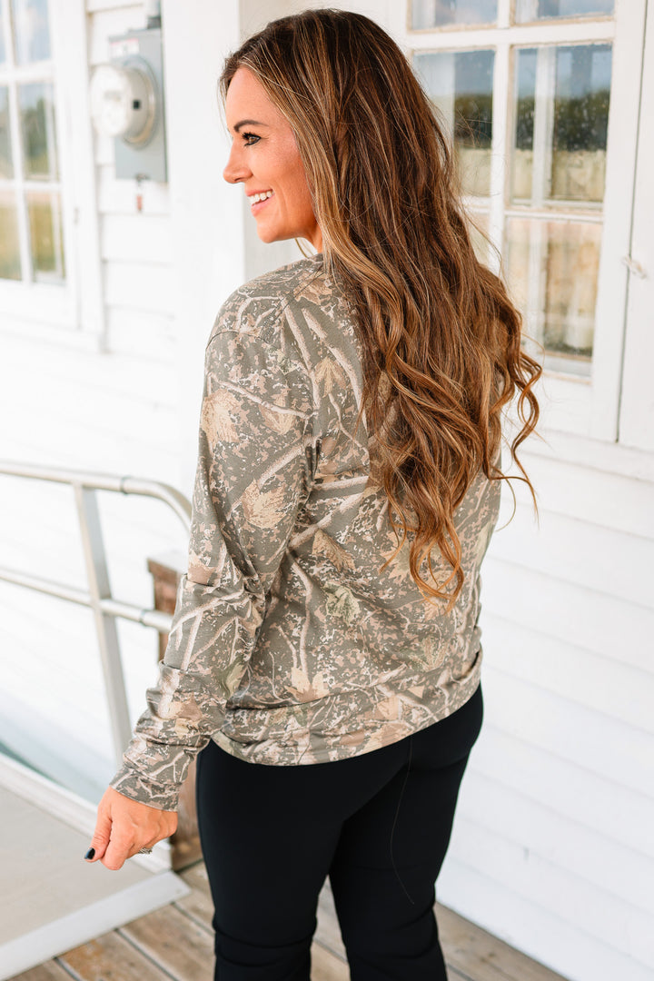 Mother Hood Long Sleeve Graphic Tee - Deadwood Camo