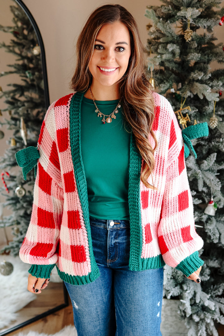 Holly Ribbon Sleeve Cardigan