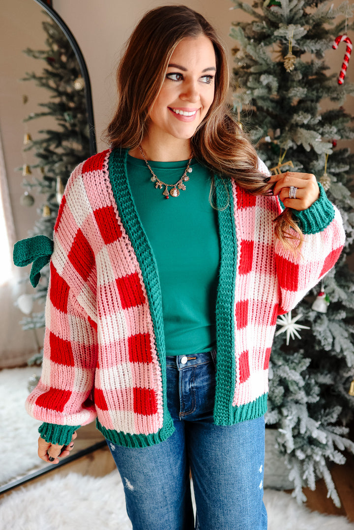 Holly Ribbon Sleeve Cardigan