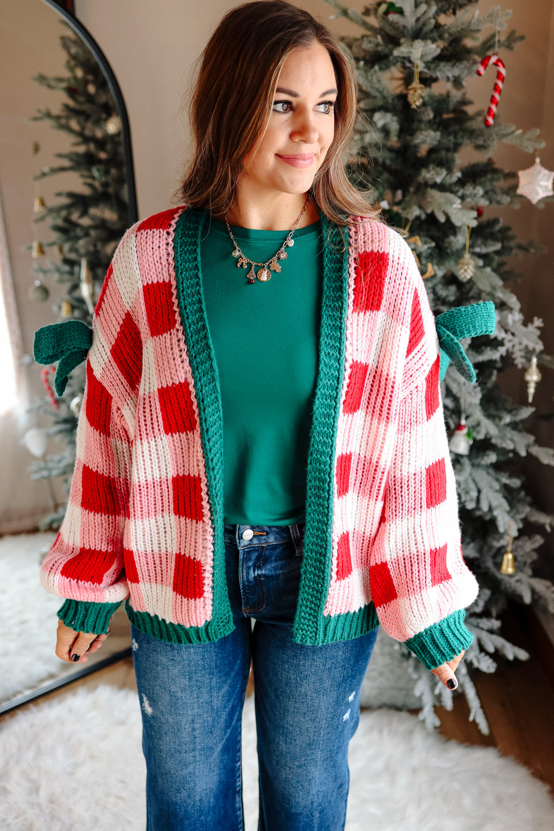 Holly Ribbon Sleeve Cardigan