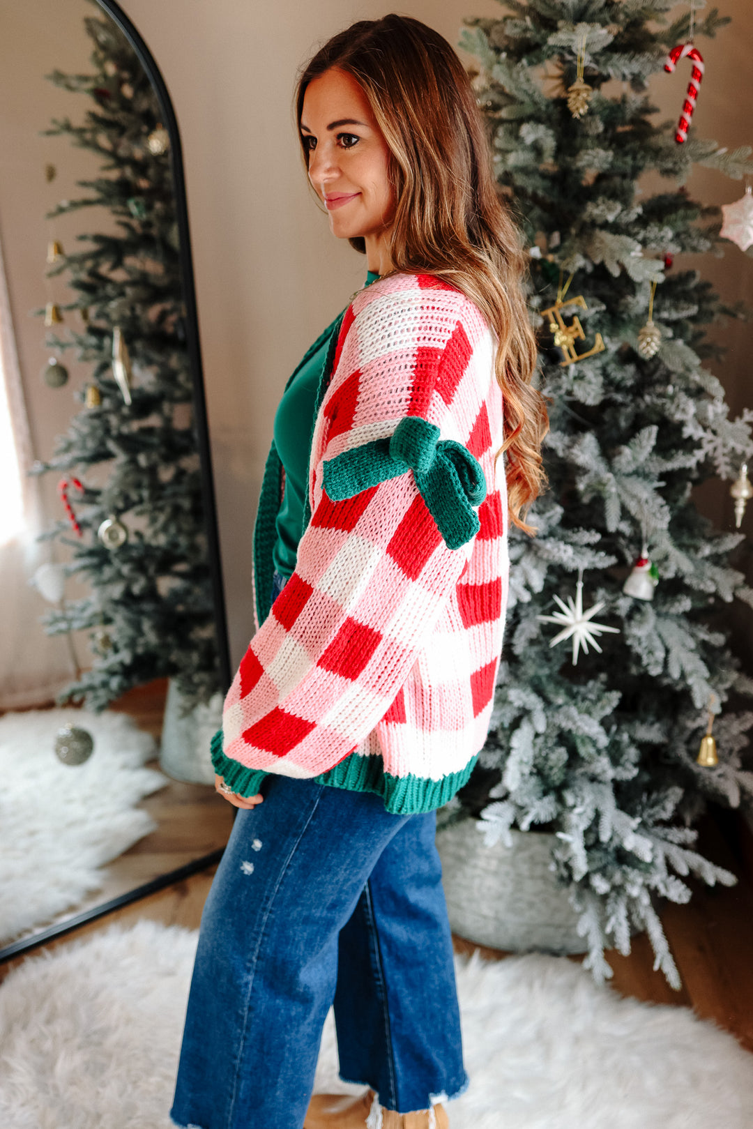 Holly Ribbon Sleeve Cardigan