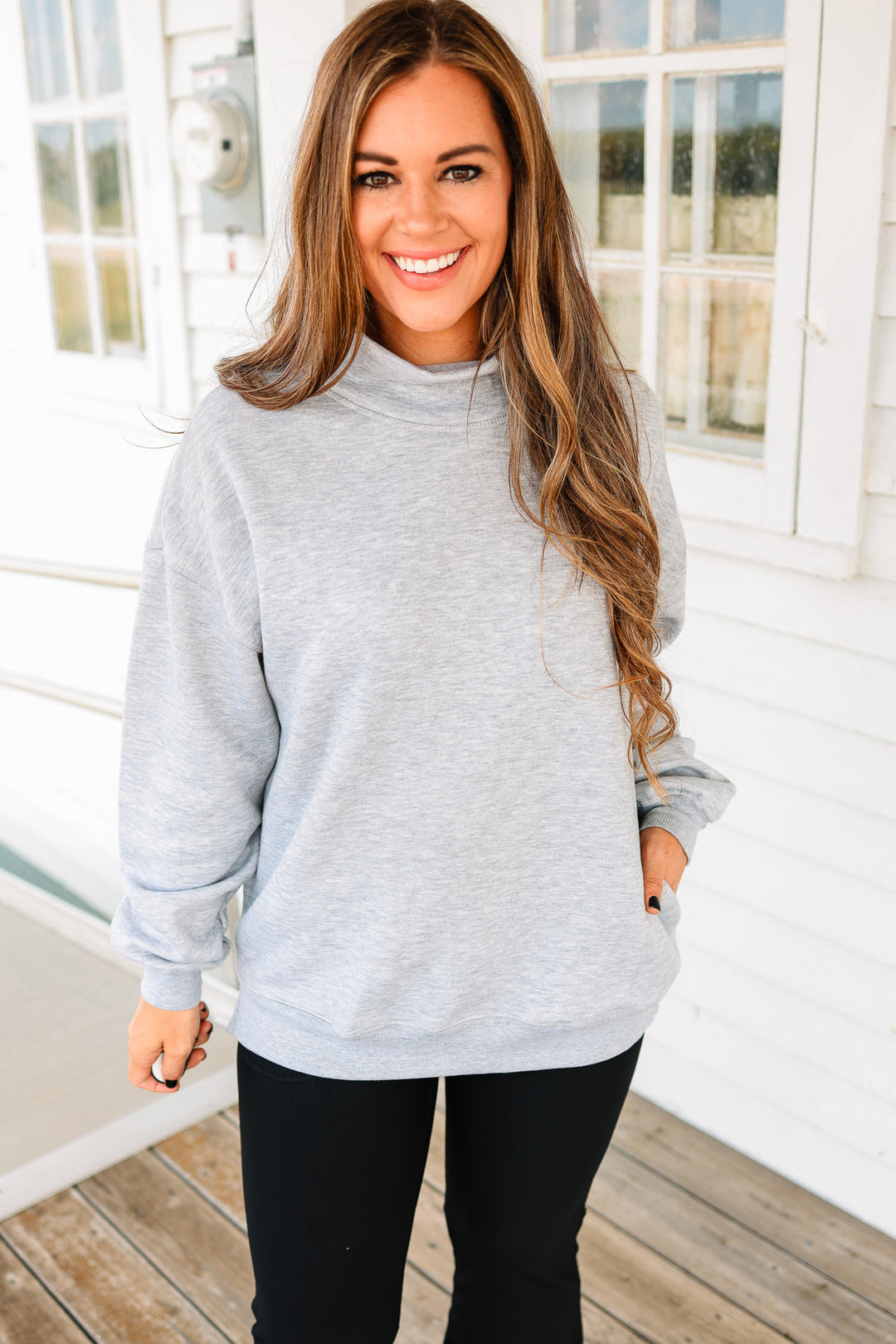EL Mockneck Sweatshirt - Grey