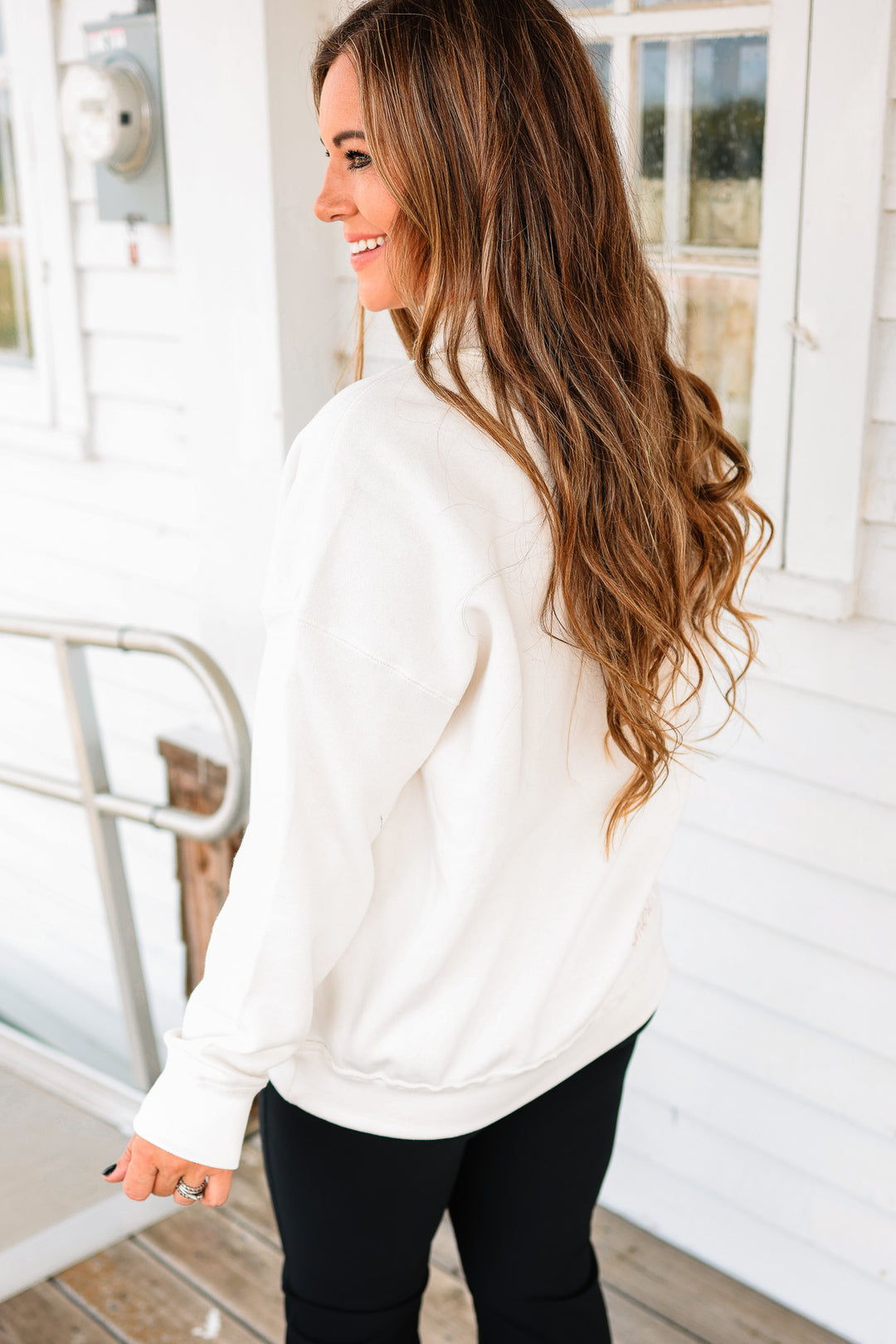 EL Mockneck Sweatshirt - Cream
