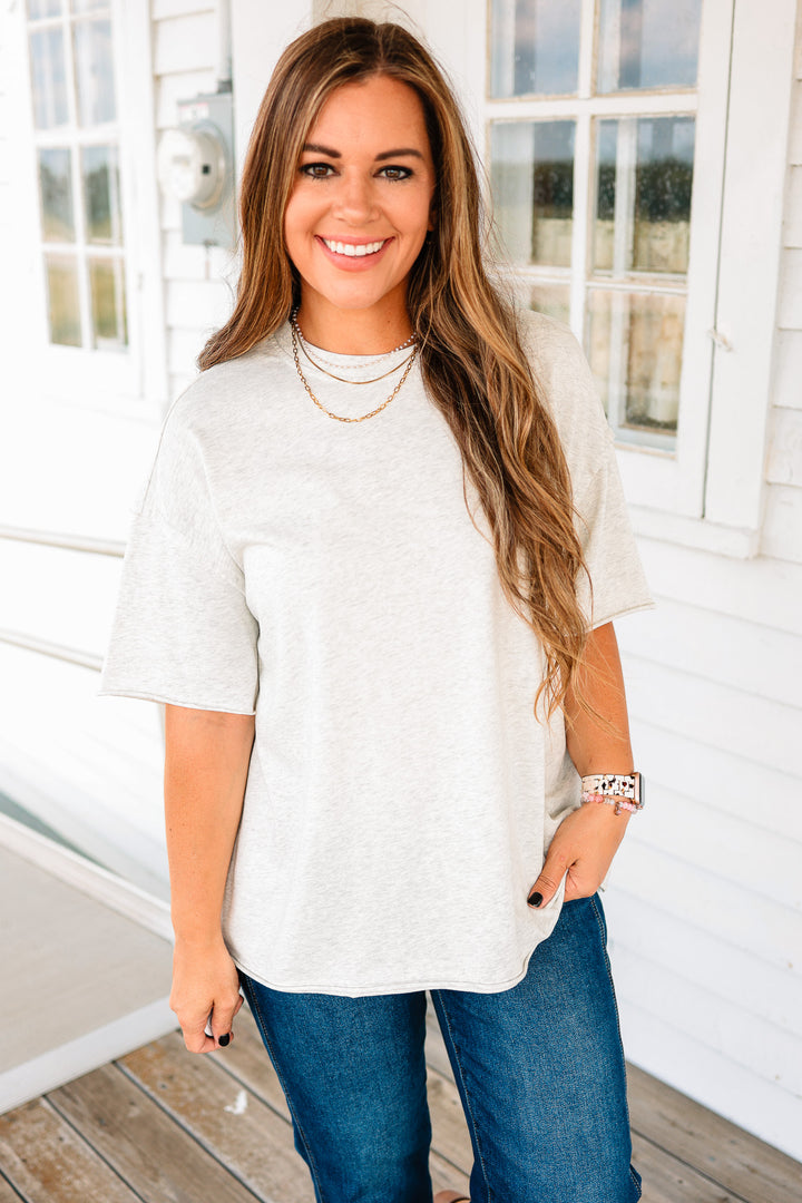 Boyfriend Tee - Oatmeal