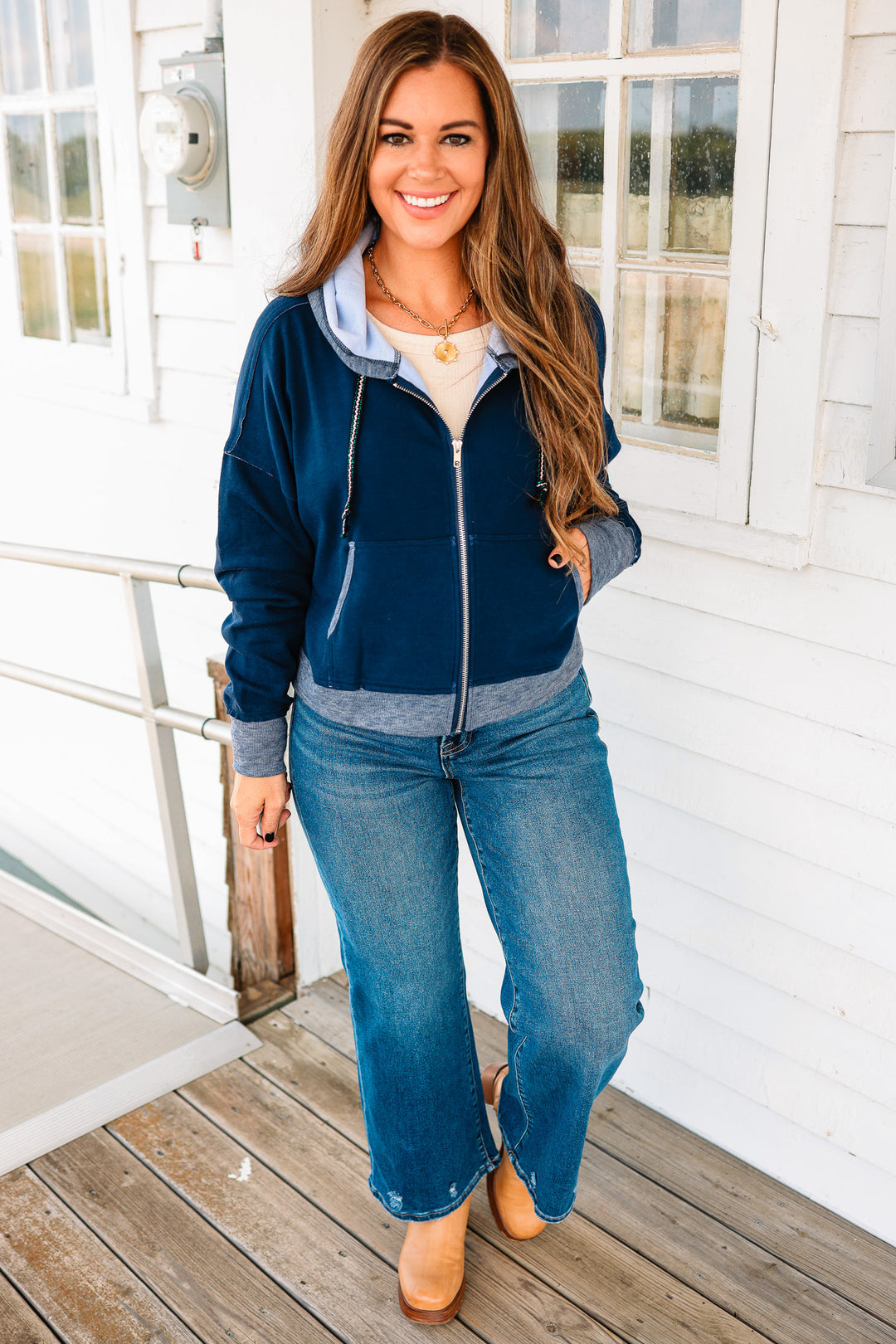 Jersey Zip-up Hoodie Jacket