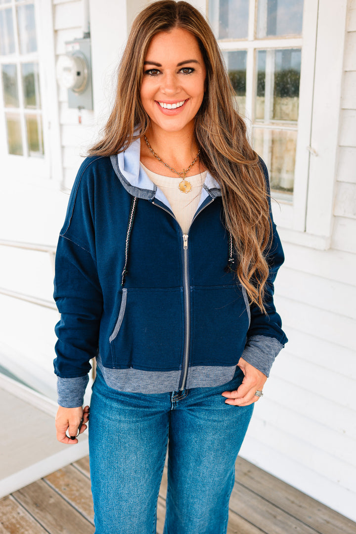 Jersey Zip-up Hoodie Jacket