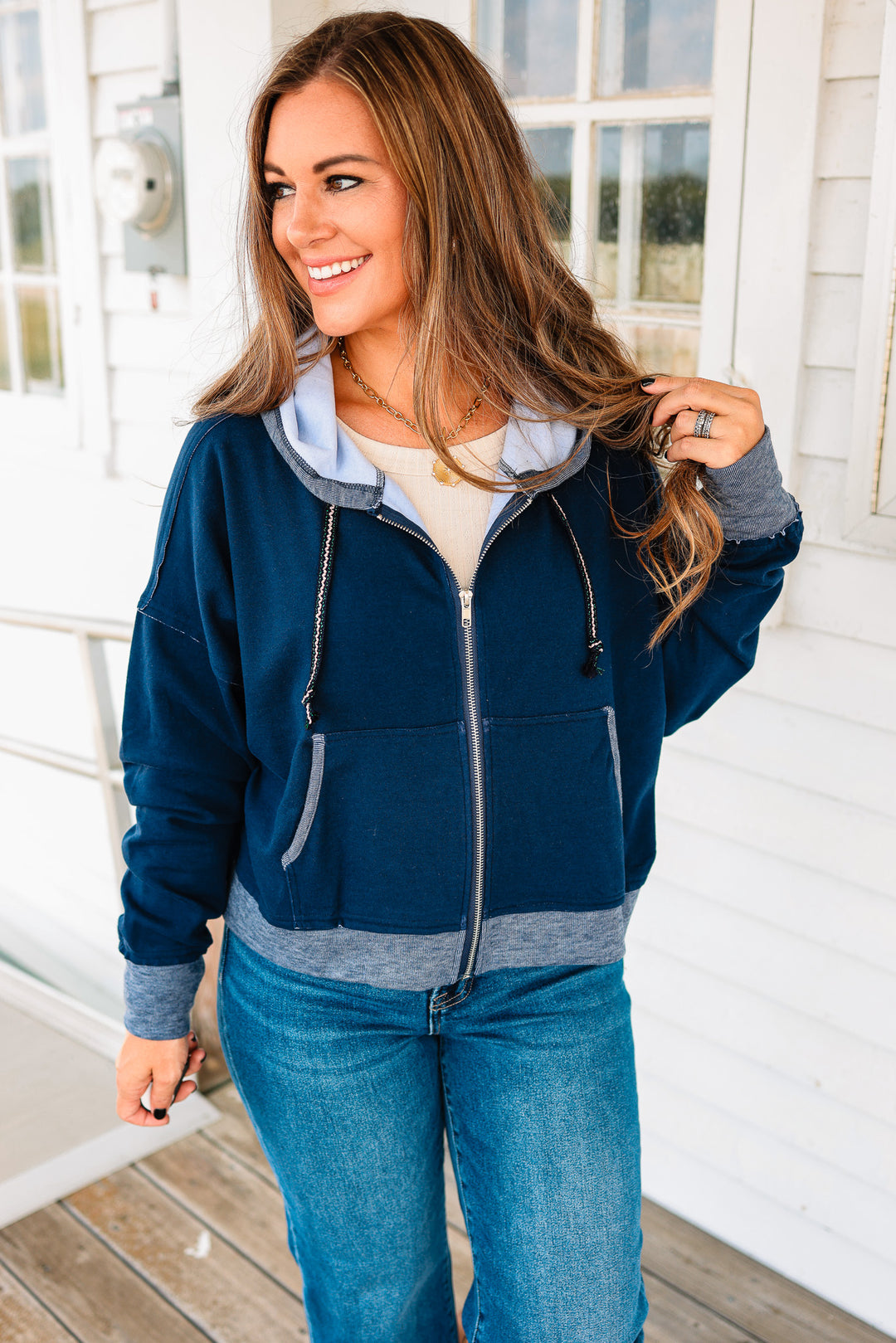 Jersey Zip-up Hoodie Jacket