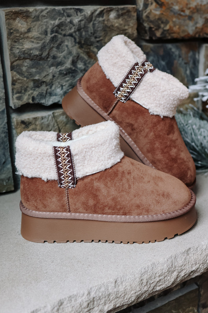 Robbie Sherpa Foldover Cuffed Boot - Mocha