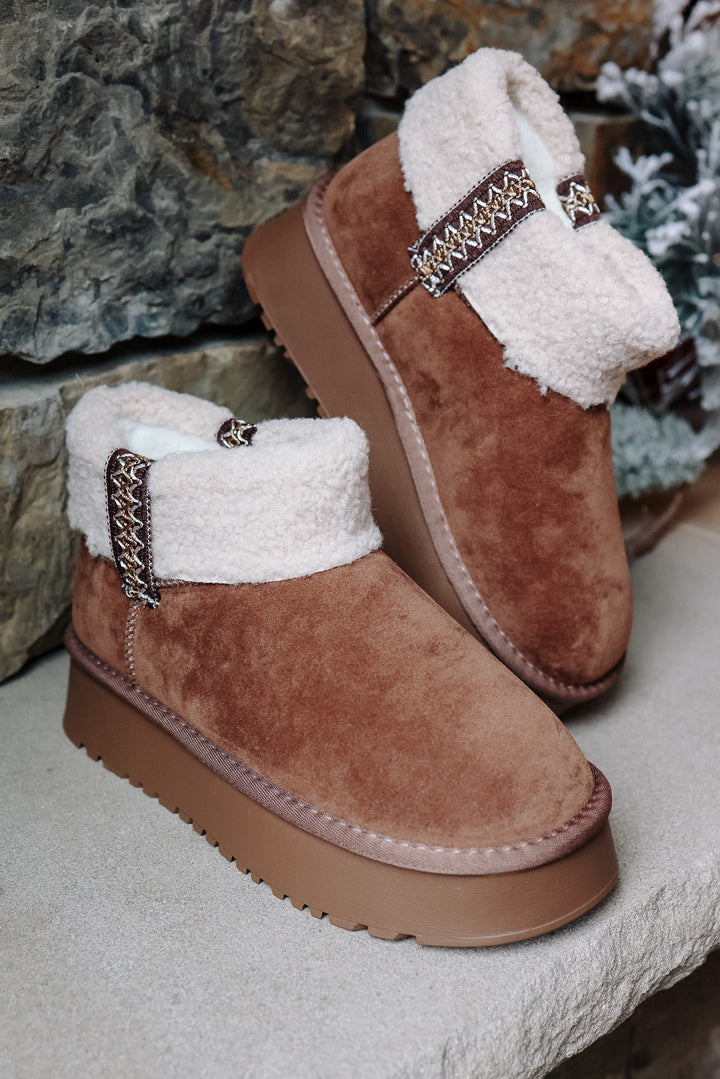 Robbie Sherpa Foldover Cuffed Boot - Mocha