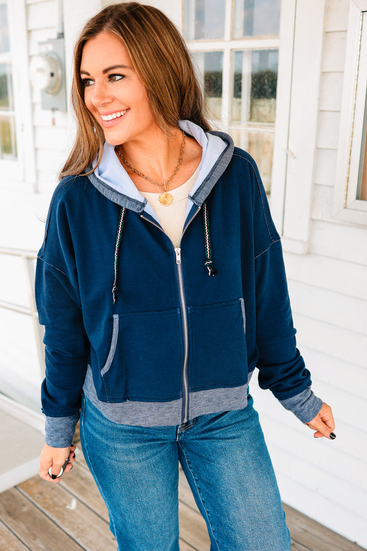 Jersey Zip-up Hoodie Jacket