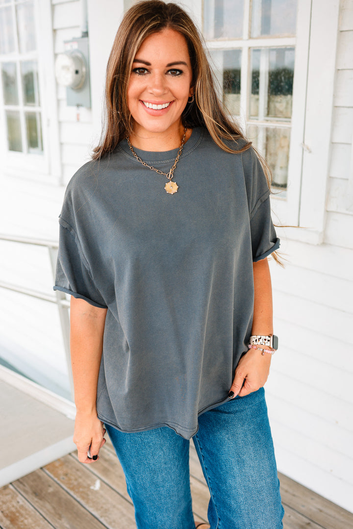 Boyfriend Tee - Slate