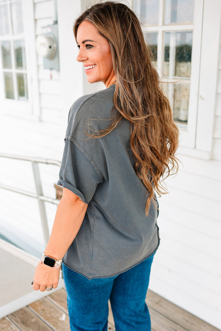 Boyfriend Tee - Slate