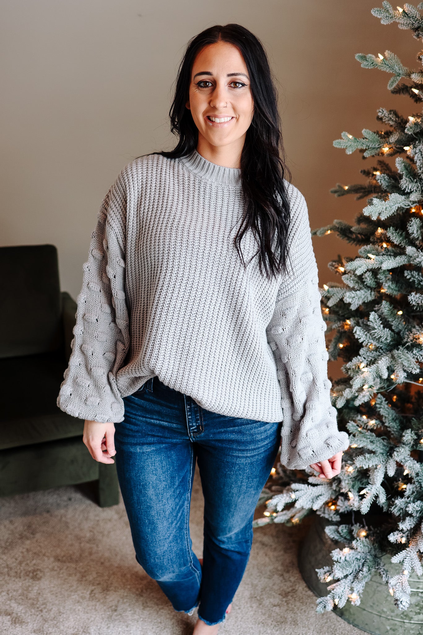 Lucia Bubble Sleeve Sweater