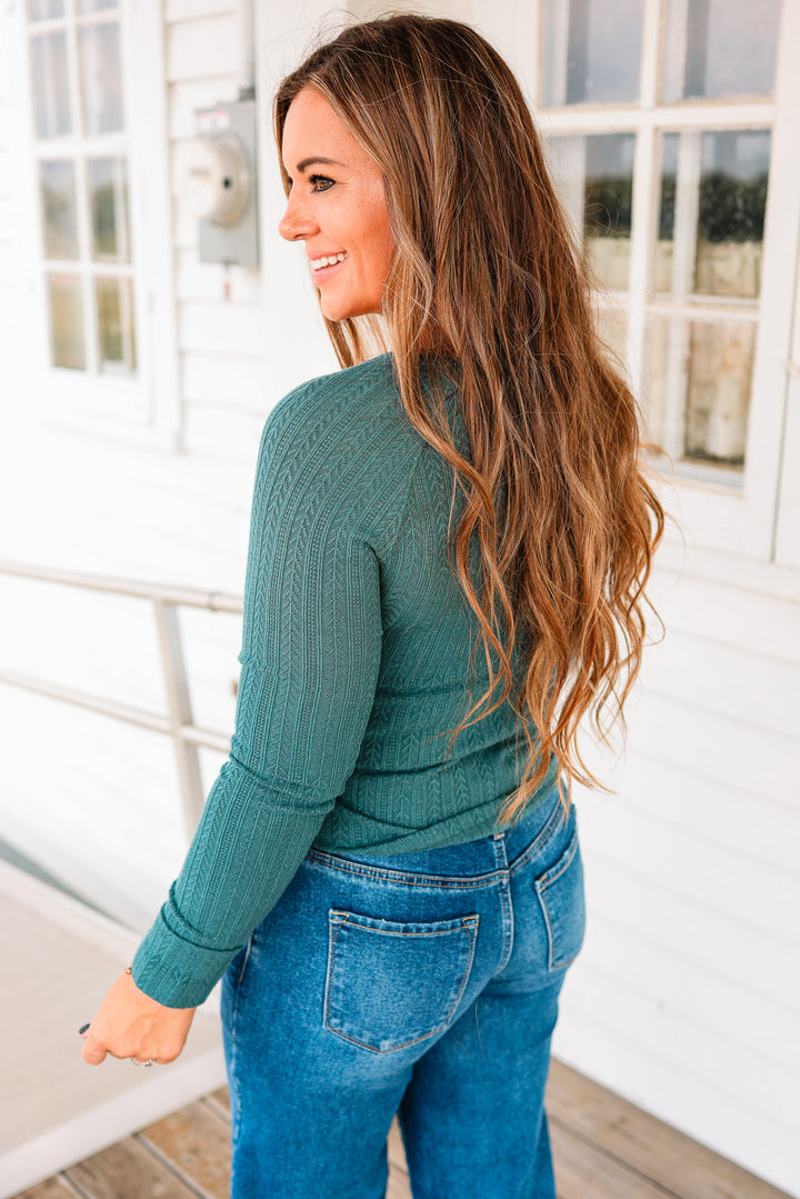 Baylor Lace Trim Long Sleeve