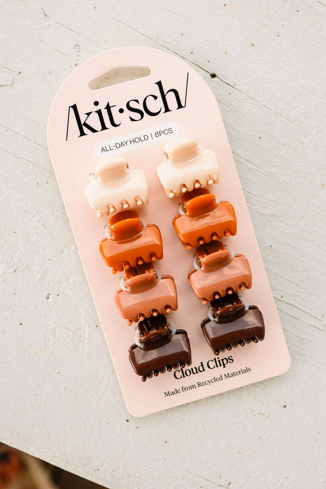 Recycled Plastic Mini Cloud Clips 8pc Set - Sedona