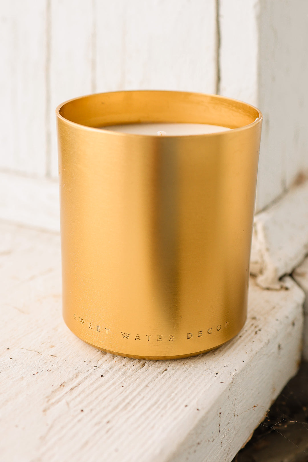 Warm and Cozy 10 oz Soy Candle - Metallic Jar