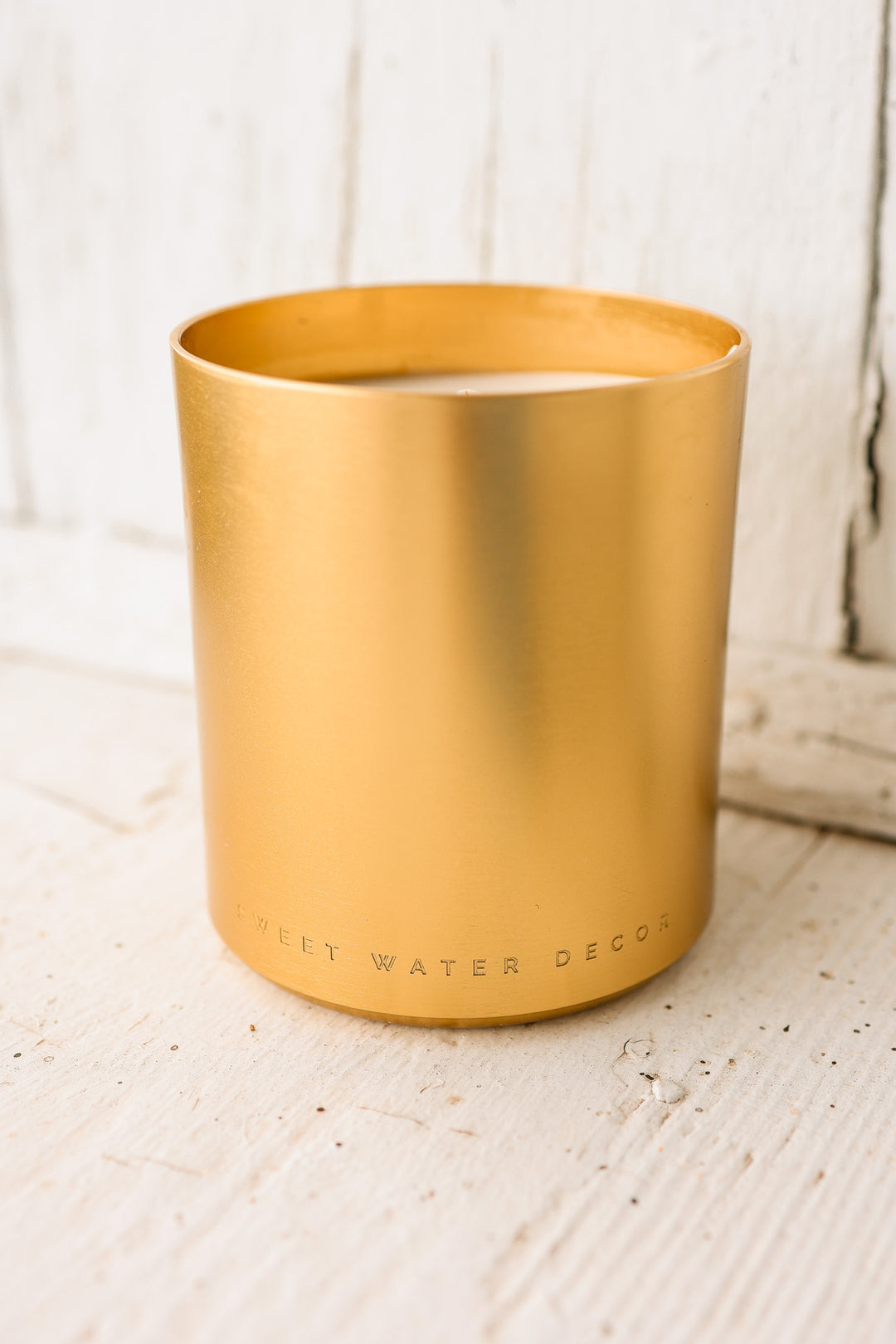 Warm and Cozy 10 oz Soy Candle - Metallic Jar