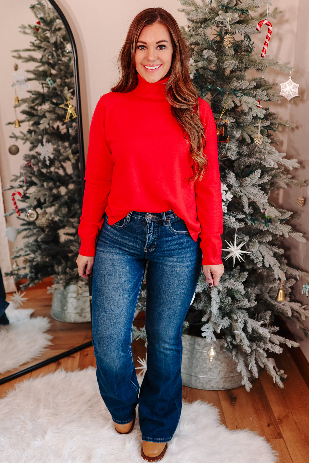 RISEN: Madden Tummy Control High Rise Flare Jeans