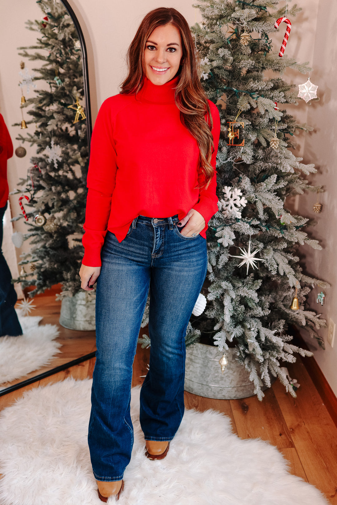 RISEN: Madden Tummy Control High Rise Flare Jeans