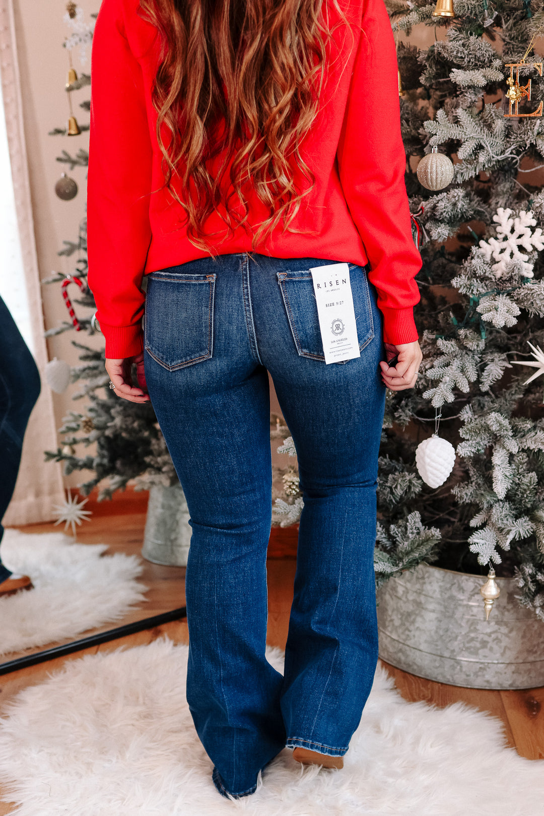 RISEN: Madden Tummy Control High Rise Flare Jeans