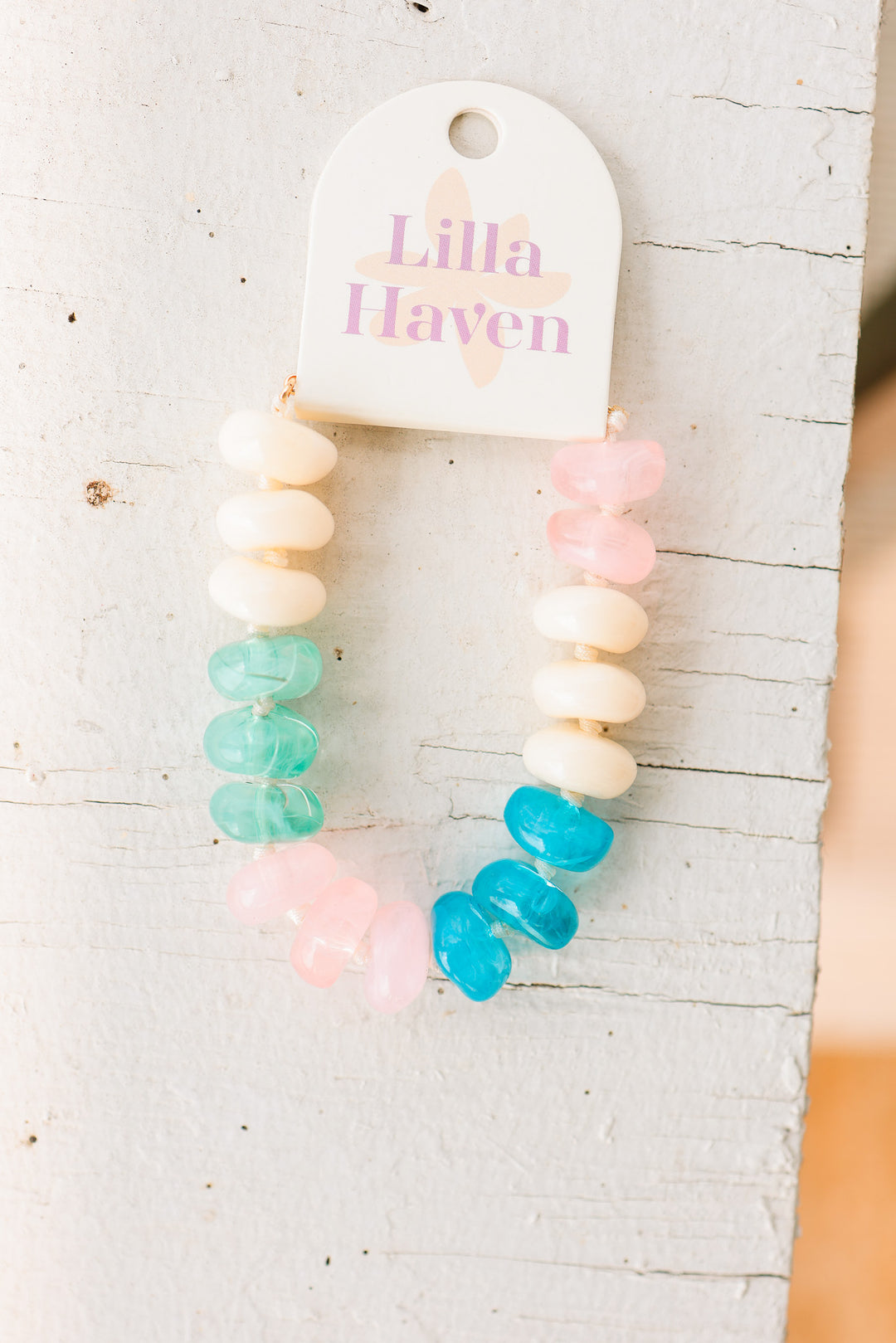 Natural Stone Beaded Bracelet - Multicolor
