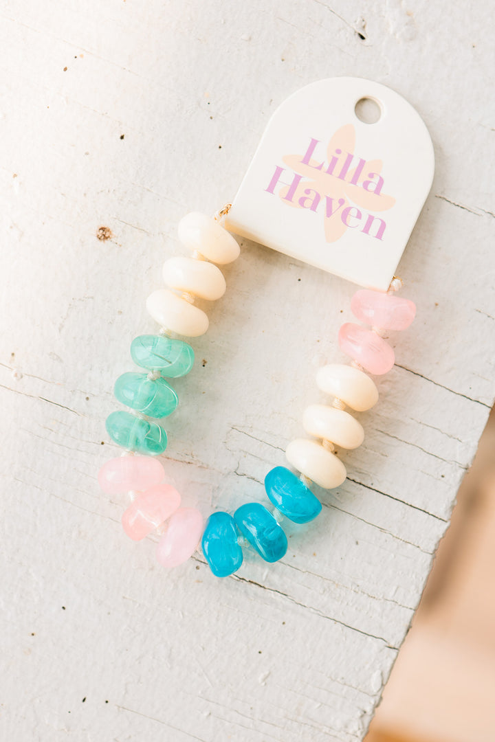 Natural Stone Beaded Bracelet - Multicolor