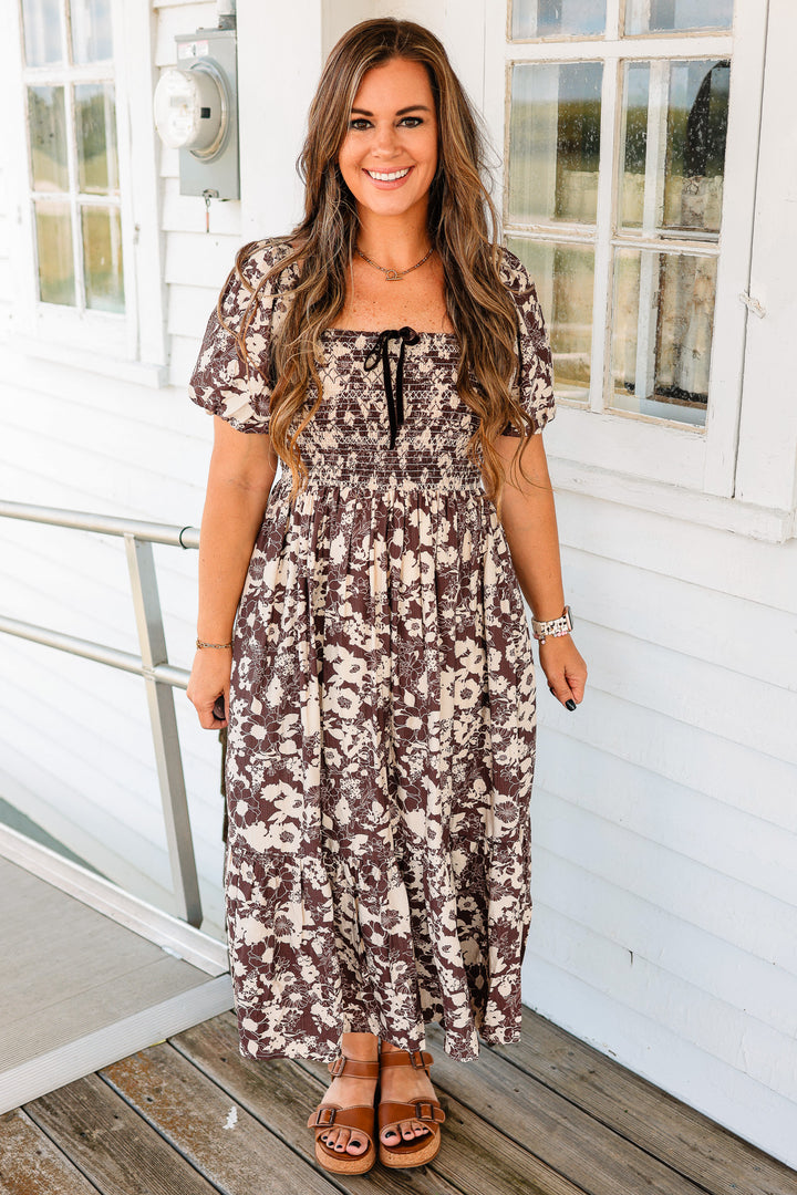 Macy Floral Midi Dress