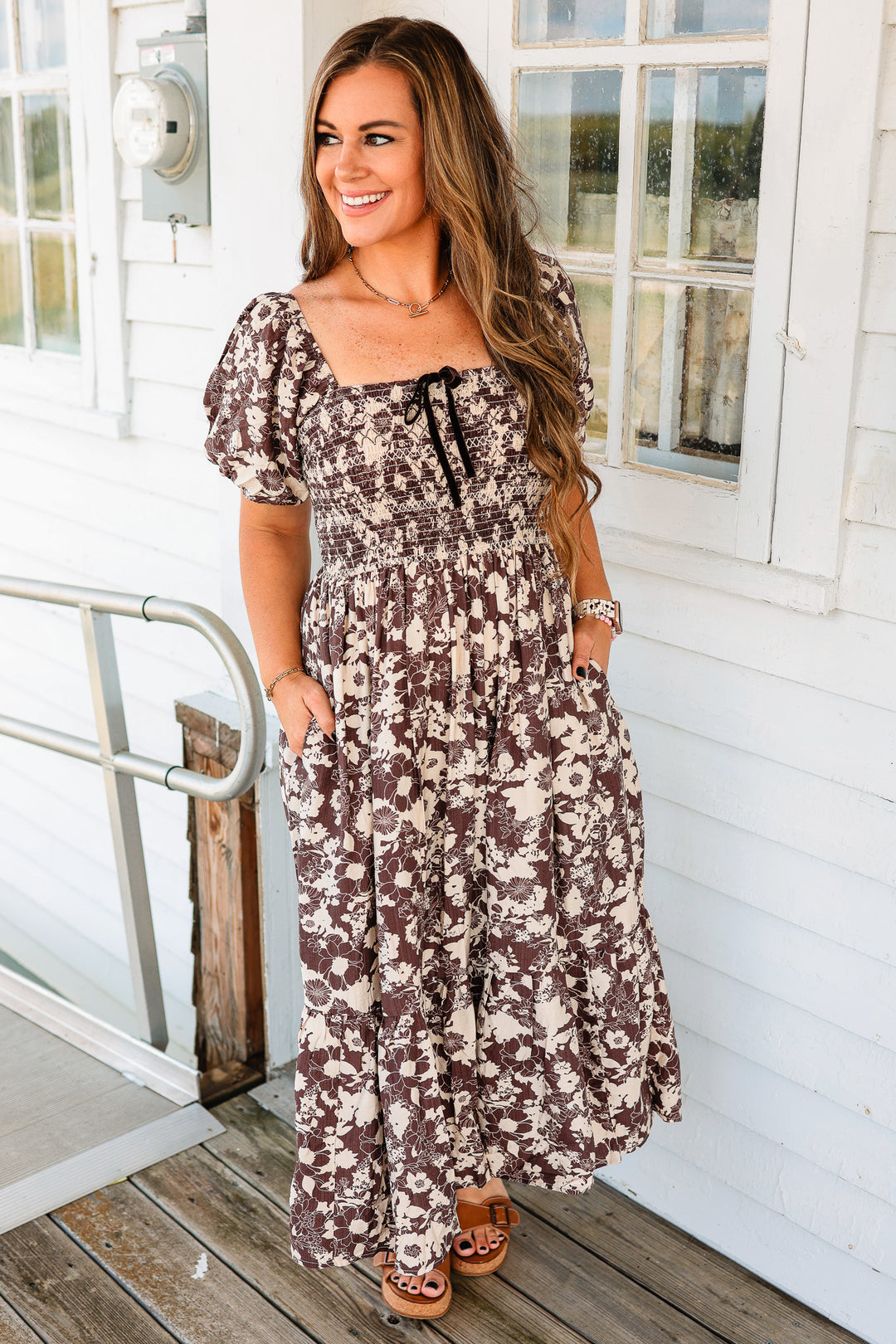 Macy Floral Midi Dress