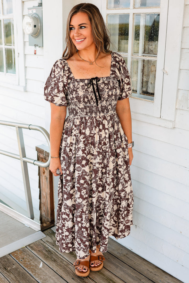 Macy Floral Midi Dress