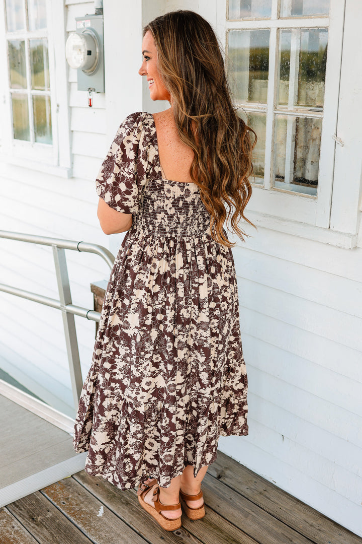 Macy Floral Midi Dress