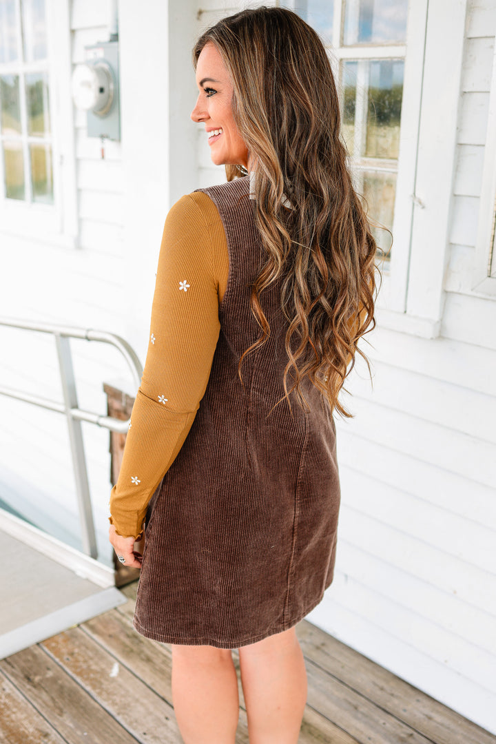 Lana Snow Washed Corduroy Dress