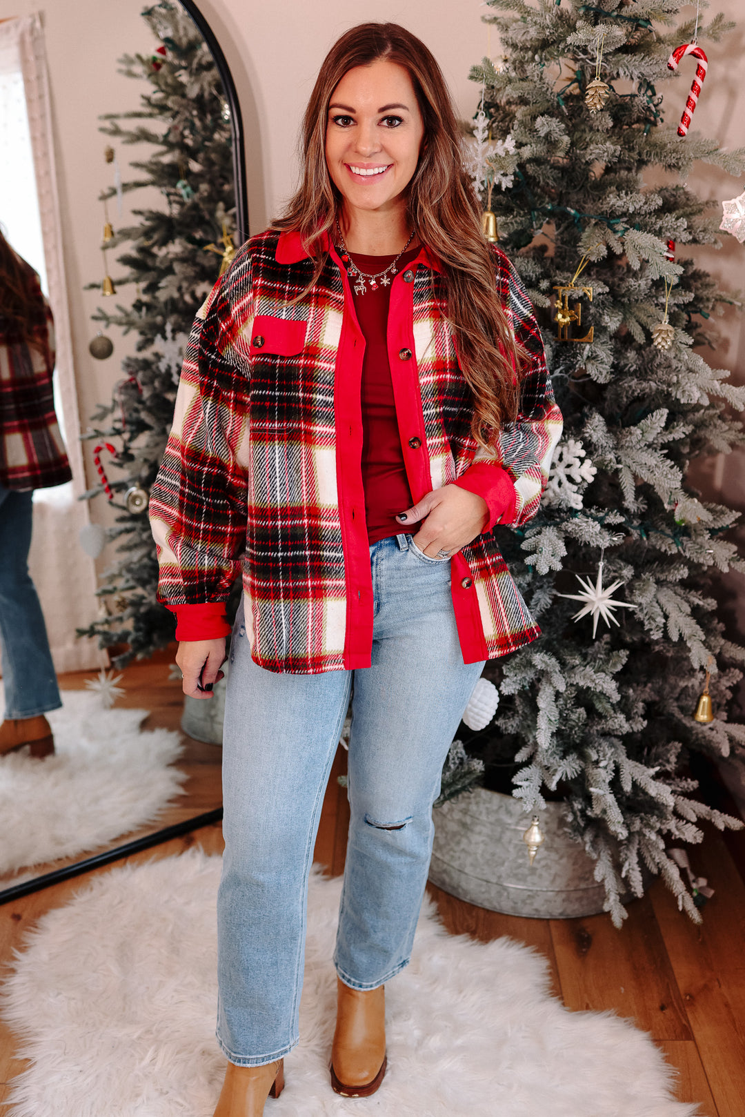 Sawyer Brushed Plaid Shacket