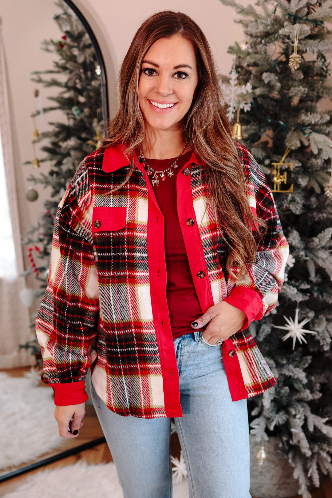 Sawyer Brushed Plaid Shacket