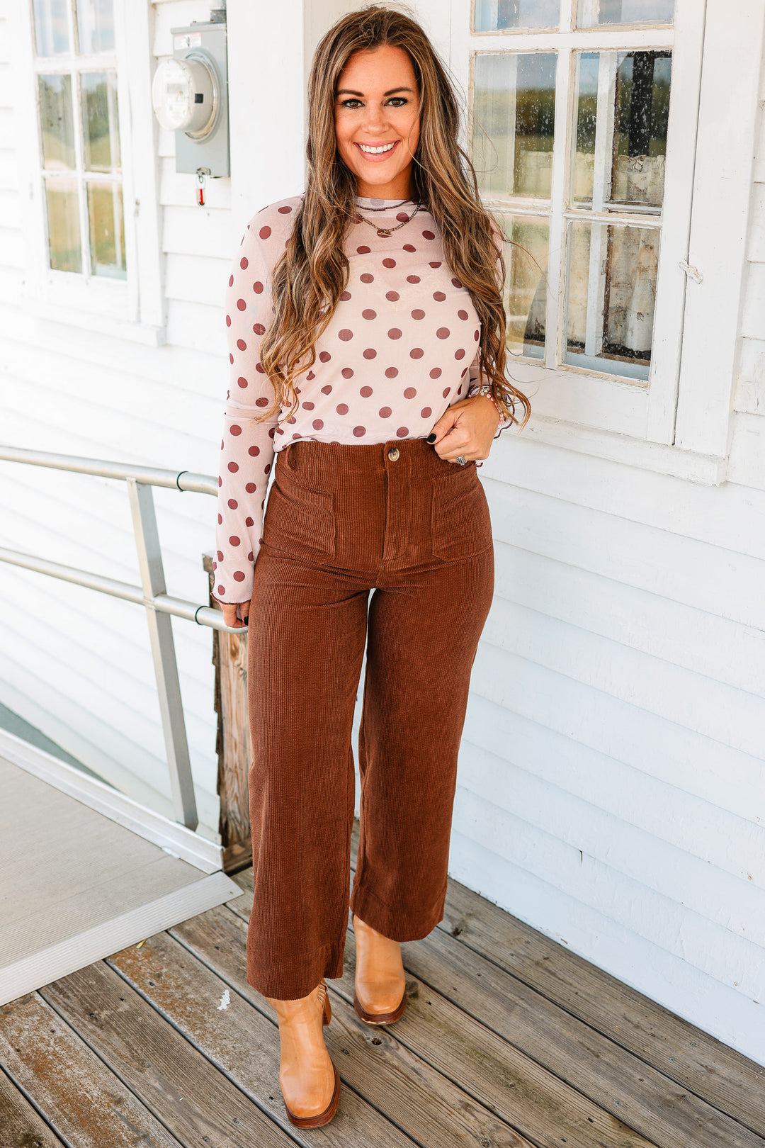 Ellery Stretch Corduroy Crop Pants - Brown