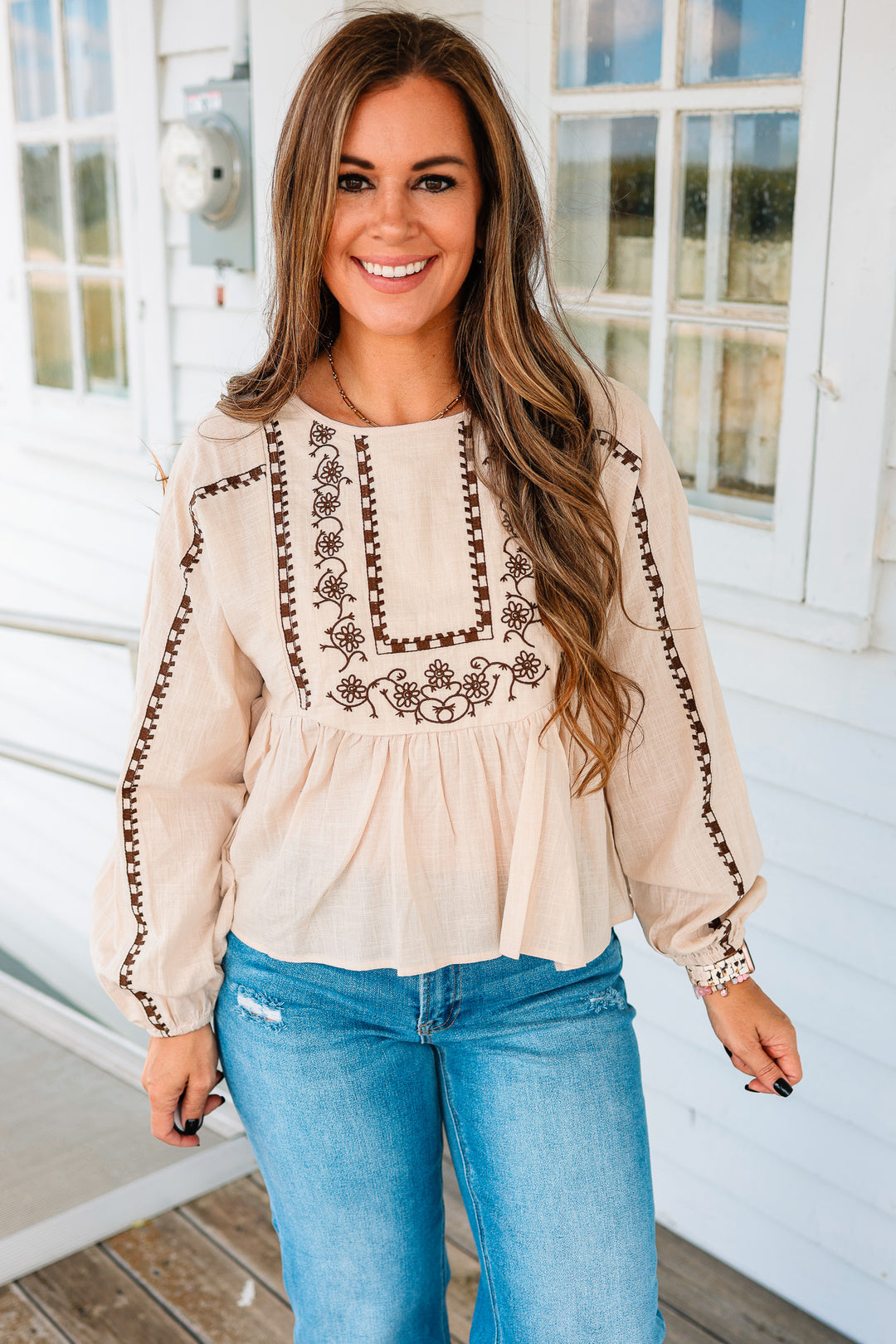 Indy Embroidered Blouse