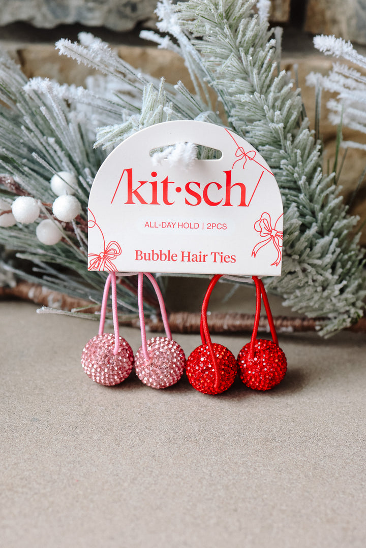 Holiday Bubble Hair Ties 2pc Set