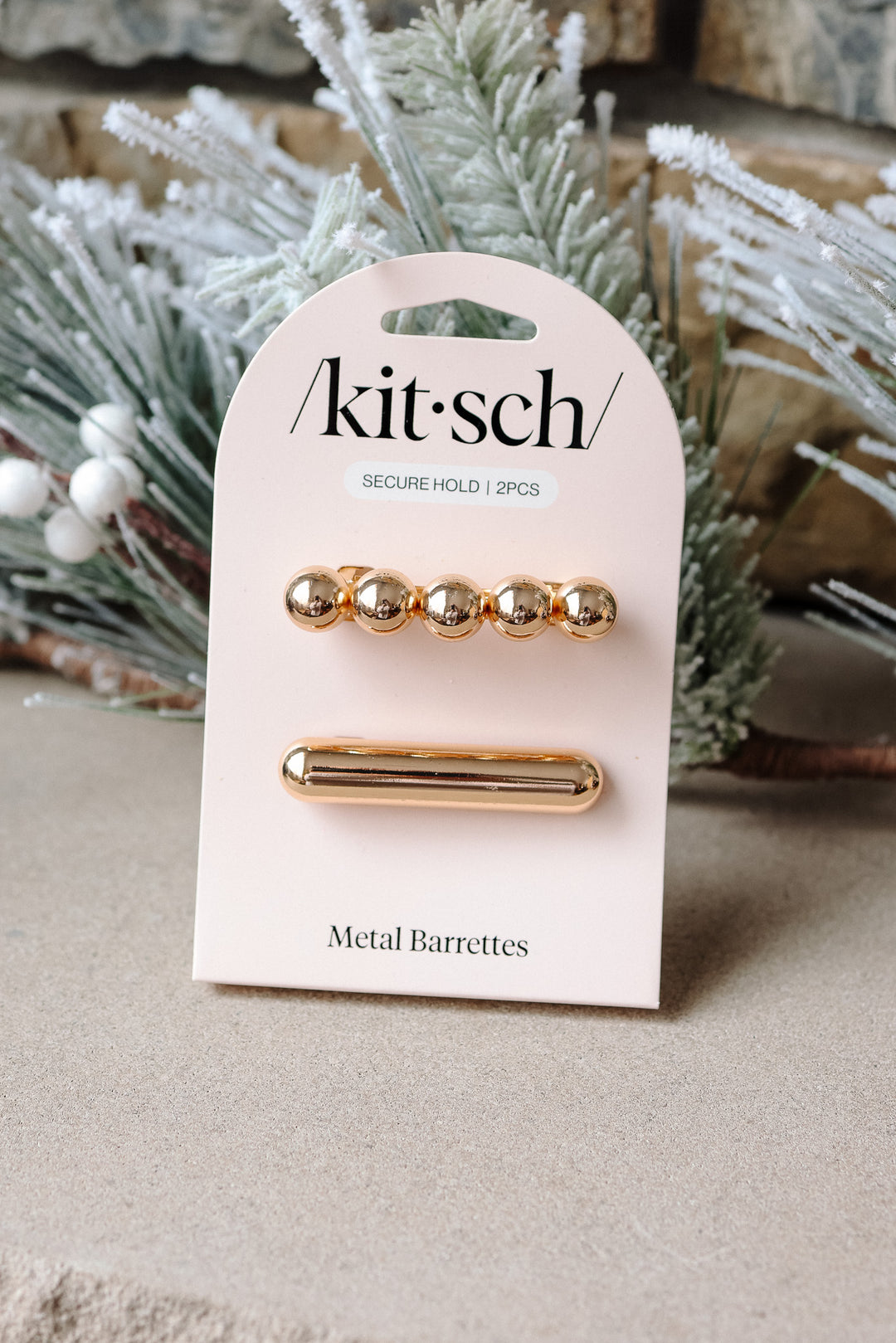 Gold Metal Barrettes