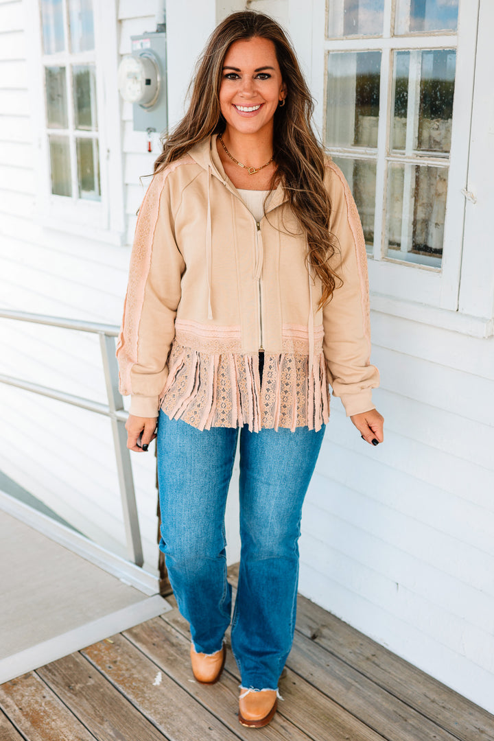Alora Lace and Ruffles Hoodie