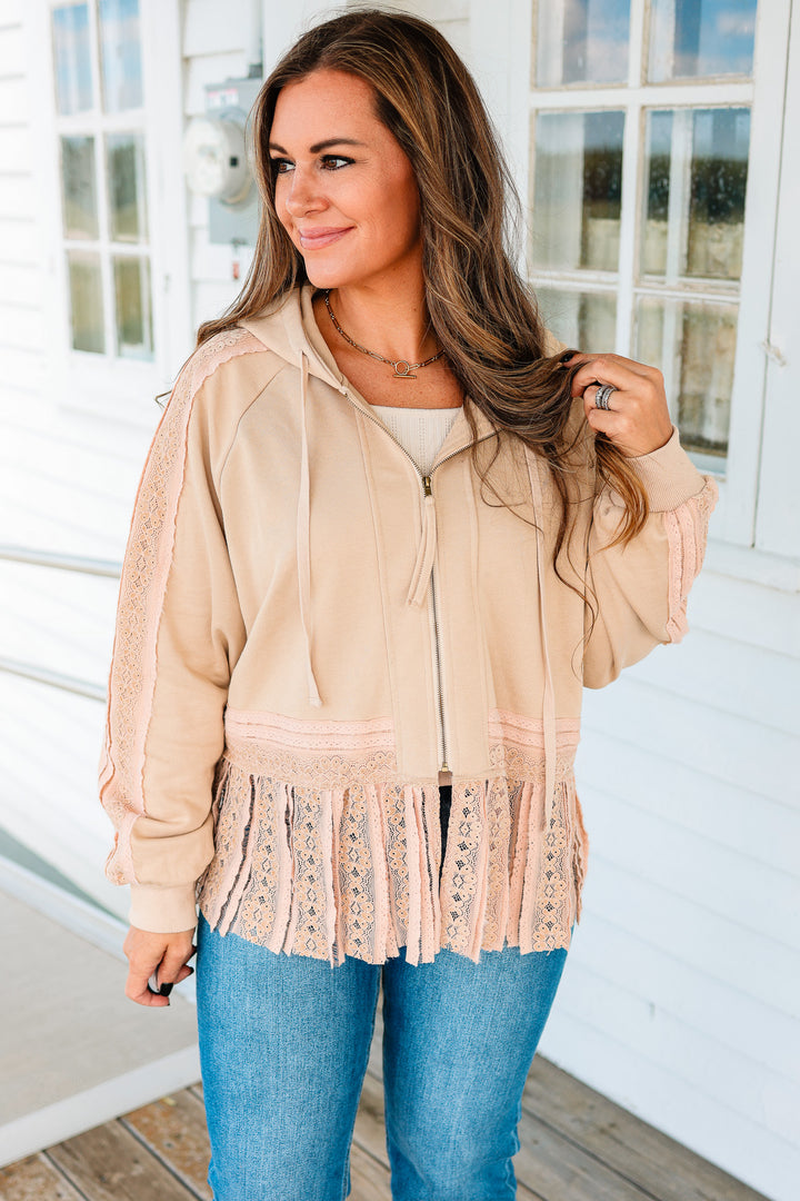 Alora Lace and Ruffles Hoodie