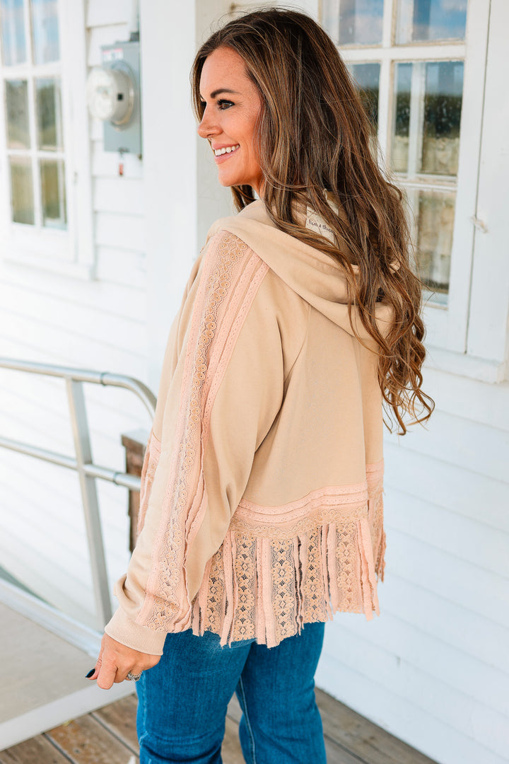 Alora Lace and Ruffles Hoodie