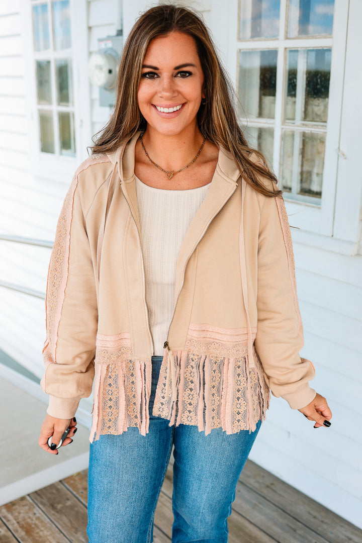 Alora Lace and Ruffles Hoodie