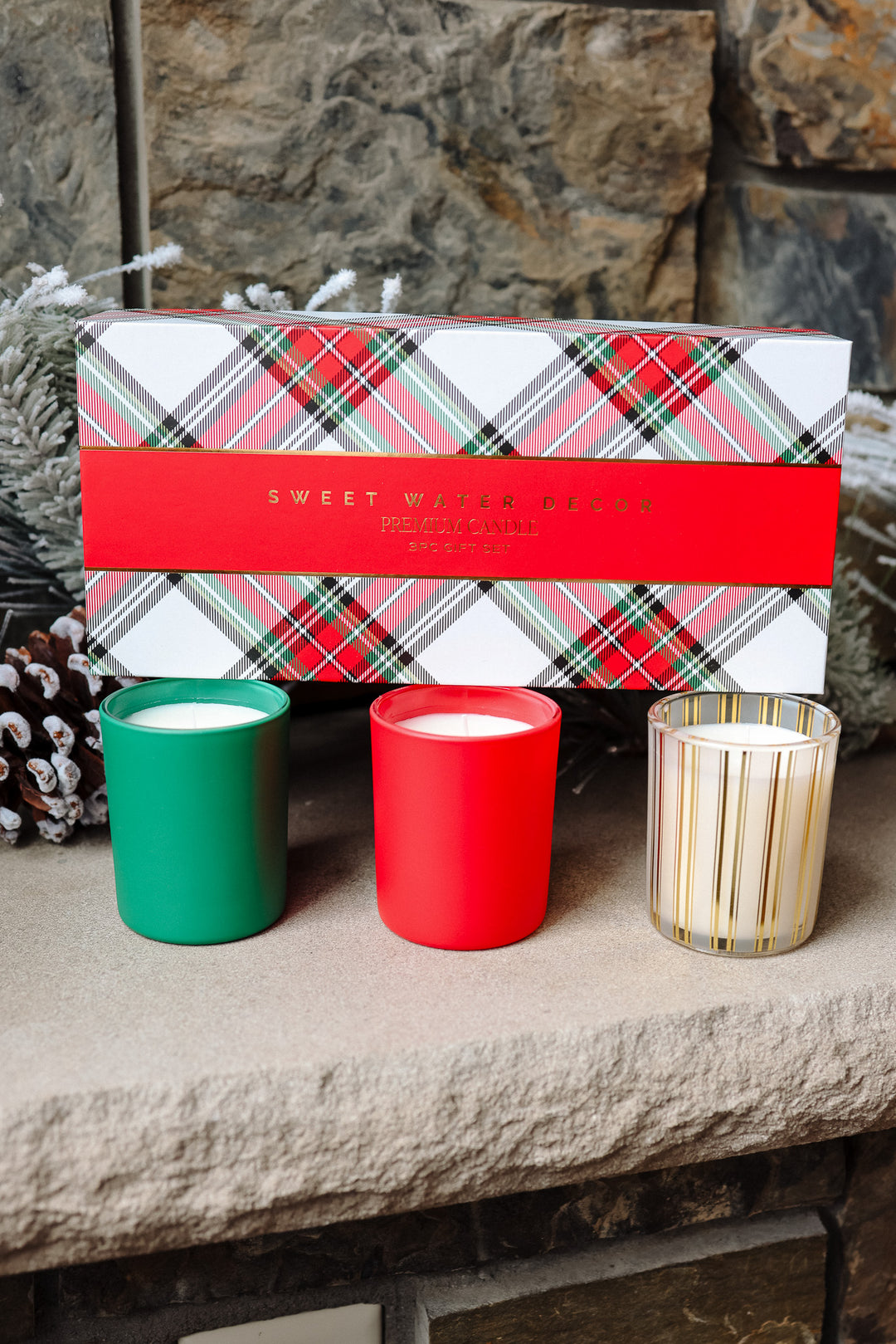 Soy Christmas Candle Gift Box Set