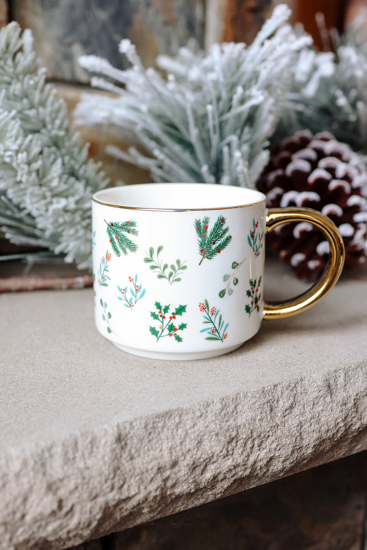 Holiday Greenery Coffee Mug