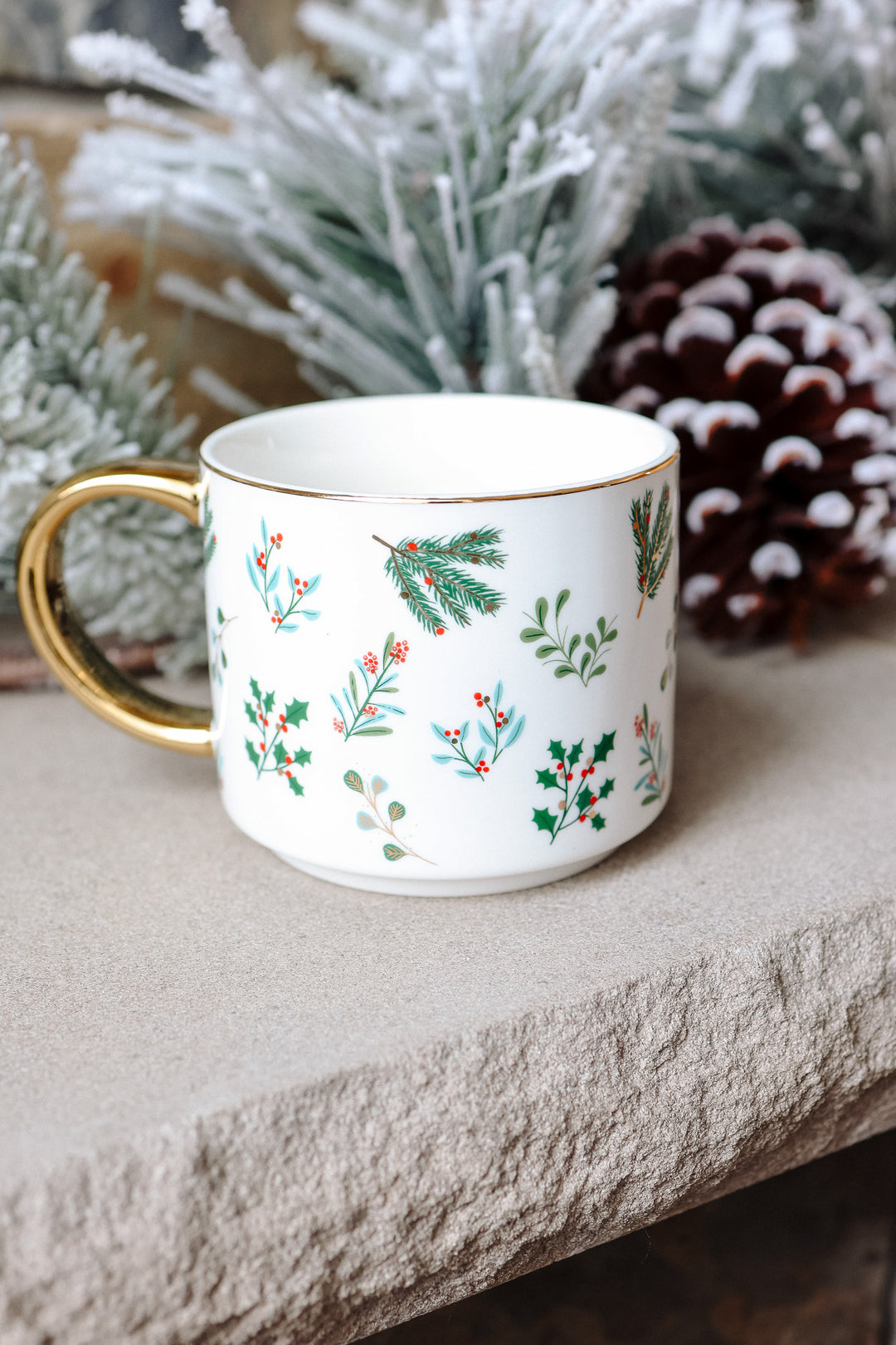 Holiday Greenery Coffee Mug